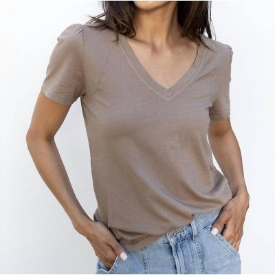 Women's V-neck Raglan Short Sleeve Tee - bobi