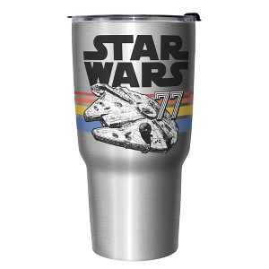 Star Wars Retro Millennium Falcon Logo Stainless Steel Tumbler w/Lid - 1 of 3