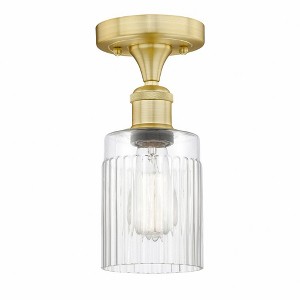 Hadley - 1 Light Semi-Flush Mount In Art Deco Style-9.75 Inches Tall and 4.5 Inches Wide - 1 of 1
