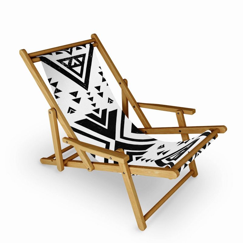 Nature Magick Southwest Geometric Boho Sling Chair - UV-Resistant, Water-Proof, Adjustable Recline, Portable Lounger - Deny Designs, 1 of 4