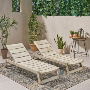PAGED Pool Lounge Chairs Patio Chaise Lounge All Weather Reclining Chair for Outside, Beach, Lawn, Yard - 1 of 4
