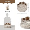 Bellura Pet - Paw - Shaped Soft Animal Bedding - Brown - 2 of 4