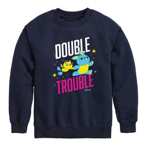 Boys' - Disney - Double Trouble Graphic Long Sleeve Fleece Sweatshirt - 1 of 4