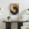 Gold and Black Intersecting Rings Mid-Century Modern Metal Wall Art - 2 of 4