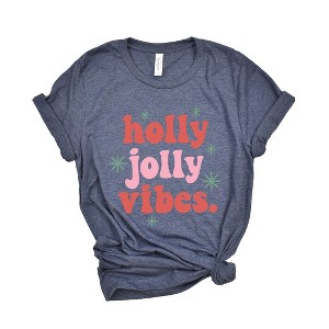 Simply Sage Market Women's Retro Holly Jolly Vibes Short Sleeve Graphic Tee - 1 of 4