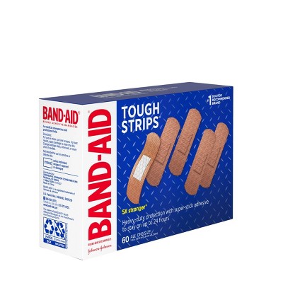 Band-Aid Tough Strips Heavy Duty Super Stick Adhesive Bandages - 60ct_1