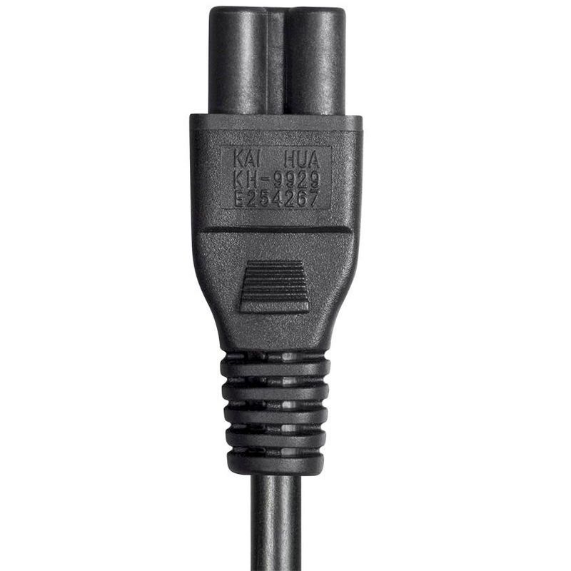 Monoprice Power Cord - 6 Feet - Black | IEC 60320 C14 to IEC 60320 C5, 18AWG, 10A, 3-Prong, 5 of 7