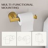 YAWWALK Round 4-Piece Bathroom Hardware Set with Towel Hook, Toilet Paper Holder, and Towel Bar - 4 of 4