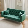 NicBex 71 Inch Velvet Convertible Love Seat Sofa Retro Style Upholstered Sofa Couch for Small Living Room,Bedroom - 2 of 4