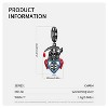 Skull Charm for Women Reaper Gothic European Bead for Bracelet Sterling Silver by Ginger Lyne - 2 of 3