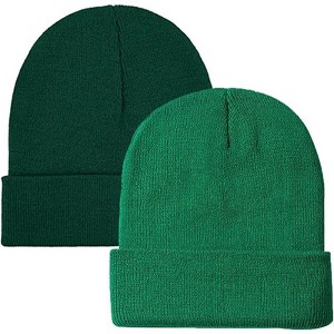 MSDC 1&2 Pack Beanie for Men Women Slouchy Beanie Hats Winter Knit Caps Soft Ski Hat Unisex - 1 of 4