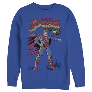 Men's Superman Patriotic Adventures Sweatshirt - 1 of 3