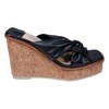 GC Shoes Neila Knotted Squared Toe Cork Slide Wedge Sandals - 2 of 4