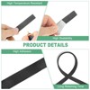 Unique Bargains High Temp Self Stick Heat Resistant BBQ Gasket Tape Grill Gasket Black White - 2 of 4