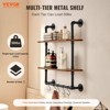 Munora Industrial Pipe Shelf 2 Tier 24x7.87in Wall-Mount for Kitchen Bedroom - 2 of 4