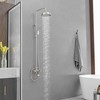 1-Spray Bathroom Outdoor Wall Bar Shower Kit with Tub Faucet and Double Cross Handle - 3 of 4