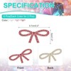 Unique Bargains Self-Adhesive Durable DIY Clothing Bow Rhinestone Stickers 6 Pcs - 2 of 4