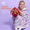 Joyfy Wearable Blanket Hoodie for Kids Adults, Christmas Oversized Flannel Fleece Sweatshirt Blanket, Cozy Blanket Birthday Gift for Family Girls Boys - 2 of 4