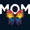Men's Design By Humans Mother's Day Rainbow Butterfly Mom By MeowShop T-Shirt - 2 of 2
