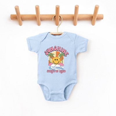 The Juniper Shop Sunshine State Of Mind Smiley Baby Bodysuit