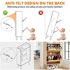 Hidden Shoe Storage with 2 Flip Rattan Flip-Drawer and Anti-Tip Design, Shoe Cabinet for Entryway, Hallway, 12-15 Pairs Storage Organiz - 4 of 4