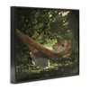 Stupell Industries Girl Reading Book Hammock Classic Vintage Painting Framed Giclee Art - 2 of 4