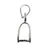John Bead Must Have Findings Metal Silver 22mm Dangle Pinch Bails for Jewelry Making Findings, 2 Pieces - 2 of 2