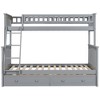 Whisen Wood Bunk Bed with Drawers, Convertible Beds - 4 of 4
