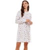 Emerson Road Womens Fuzzy Luxe Waffle Long-Sleeve Cuffed Sleepshirt - 2 of 4