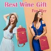 Tirrinia Insulated 2 Bottle Wine Gift Bag, Wine Lovers Must Haves - 3 of 4