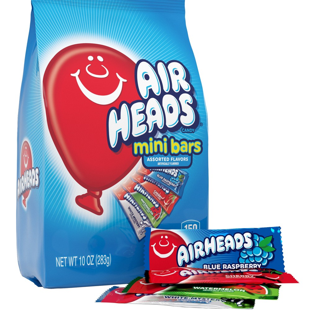 Airheads Mini Bars Gusset Bags Chewy Candy - 10oz