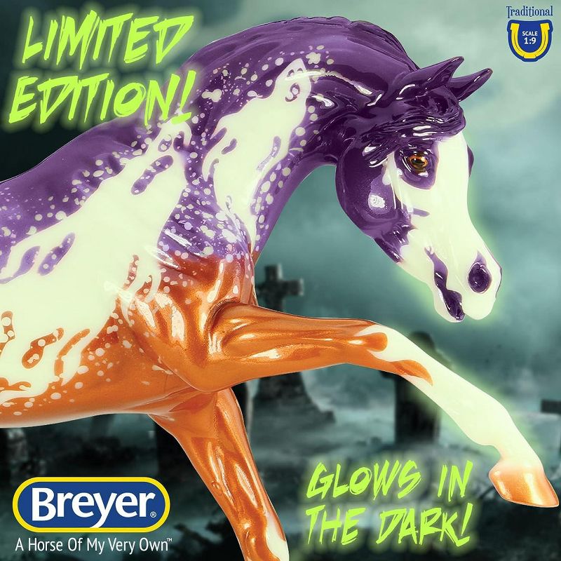 Breyer Animal Creations Breyer Traditional 1:9 Scale Model Horse | Spectre 2023 Halloween Horse, 2 of 5