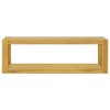 vidaXL Wall-mounted Bathroom Cabinet 43.3"x17.7"x13.8" Solid Wood Teak - 2 of 4