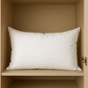 HomeRoots 13" X 21" White Lumbar Cotton Down Blend Throw Pillow Insert - 2 of 4