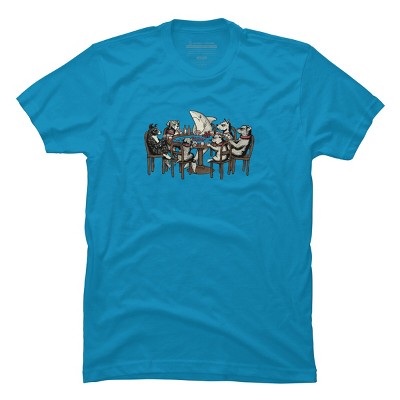 Men's Design By Humans Card Shark By valorandvellum T-Shirt