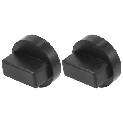 Unique Bargains Car Jack Pad Lifting Support Frame Rail Protector for Mercedes-Benz 1.65"x2.68" Black 2pcs