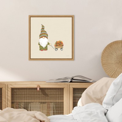 Harvest Gnomes Earth Tones Canvas Wall Art Print