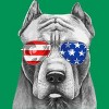 Junior's Design By Humans American Pitbull With Sunglasses By T-Shirt - 2 of 2