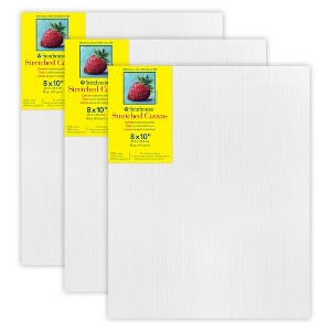 Strathmore 300 Series Traditional Stretched Canvas, 8x10 inch, Pack of 3 - 1 of 4