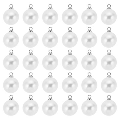 Unique Bargains Plastic Bulk Elegant DIY Crafts Jewelry Making Pearl Pendant 100 Pcs