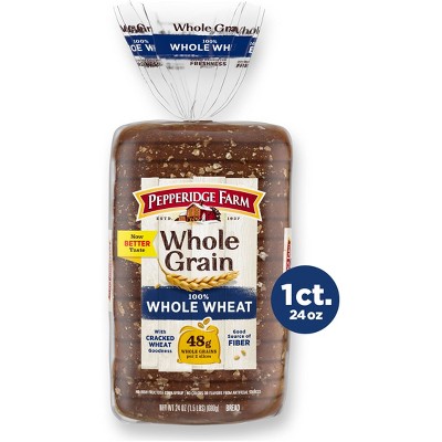 Pepperidge Farm Whole Grain 100%  Whole Wheat Bread - 24oz
