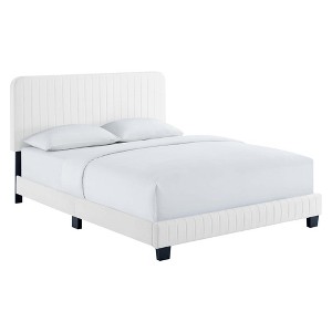 Modway Celine Channel Tufted Performance Velvet Full Platform Bed - 1 of 4