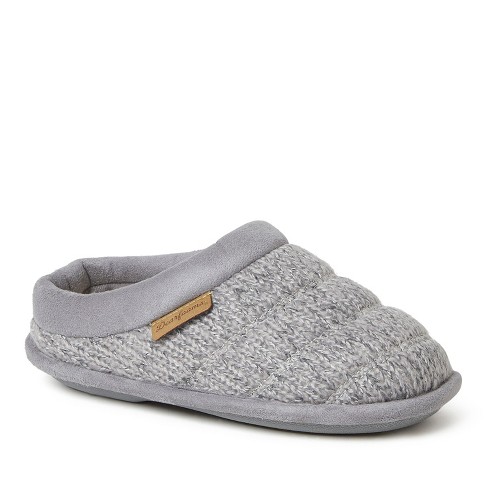 Dearfoams Kid s London Marled Knit Clog Slipper Medium Grey Size