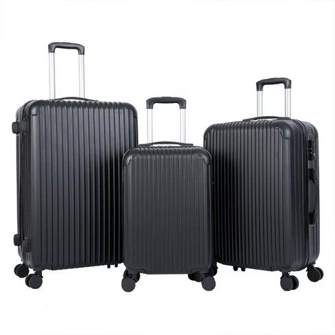 Skonyon 3 Piece Luggage Sets Abs Hardshell Hardside With Tsa Lock, 20 ...