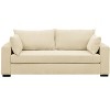 NicBex Modern Minimalist Corduroy Loveseat Sofa Couch with Two Pillows,2-Seat Lounge Sofa for Living Room,Apartment - 2 of 4