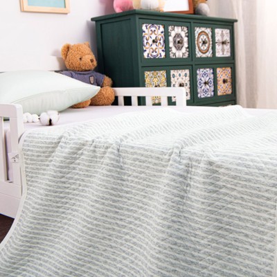 Jersey Cotton Quilted Toddler Blanket, Breathable and Warm Baby Blanket - NTBAY