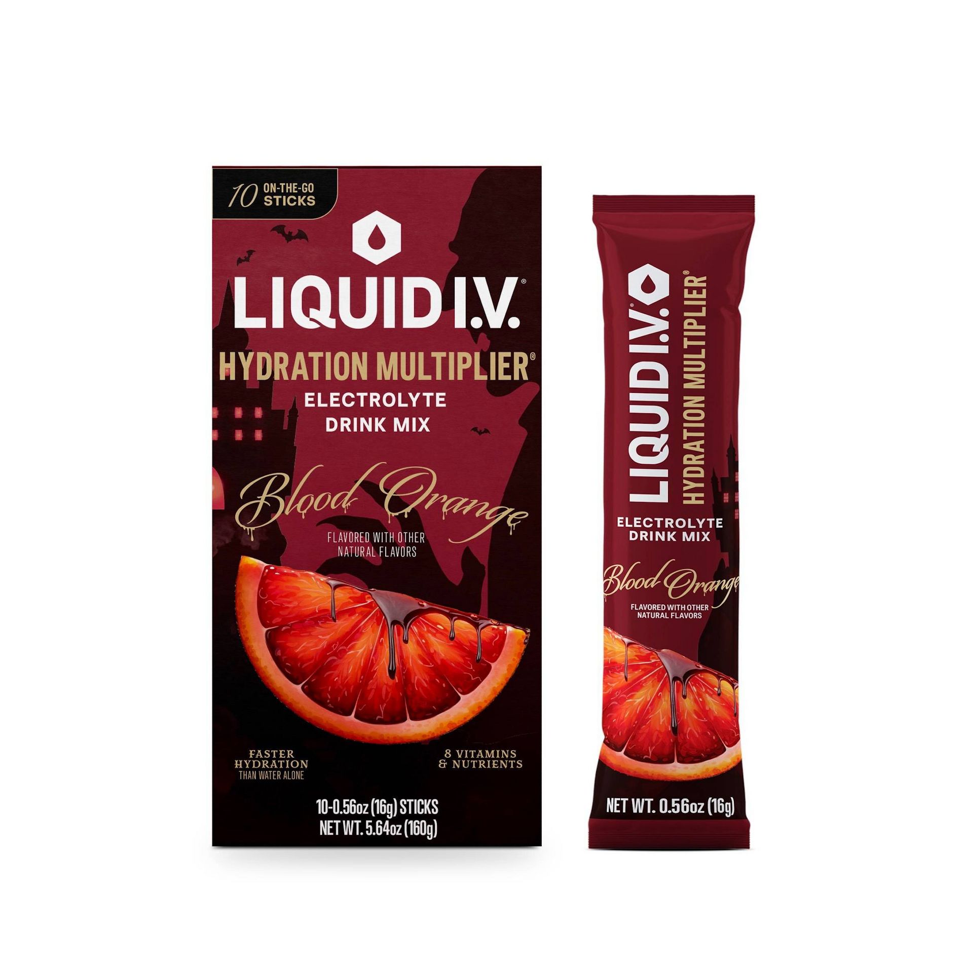 Liquid I.V. Blood Orange Powdered Electrolyte Drink Mixes - 5.64oz/10ct