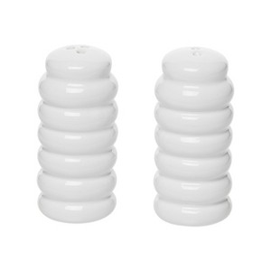 Totalee Gift Make The Best Pair Ribbed Salt and Pepper Shaker w/ Box Set of 2 Ceramic White - 1 of 1