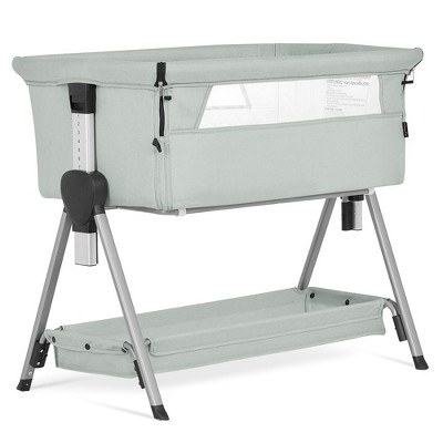 Image of Dream On Me JPMA Certified Lilly Bassinet & Bedside Sleeper in Light Gray