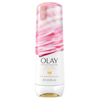 Olay Indulgent Moisture Body Wash Infused with Vitamin B3 - Notes of Rose and Cherry Crème - 20 fl oz